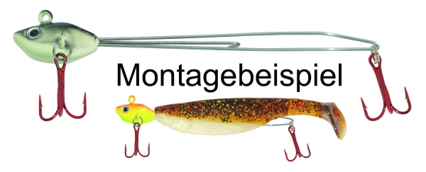 Volker Dapoz original Master Jig - schwarz-fluot - 8 g - 2 Stück